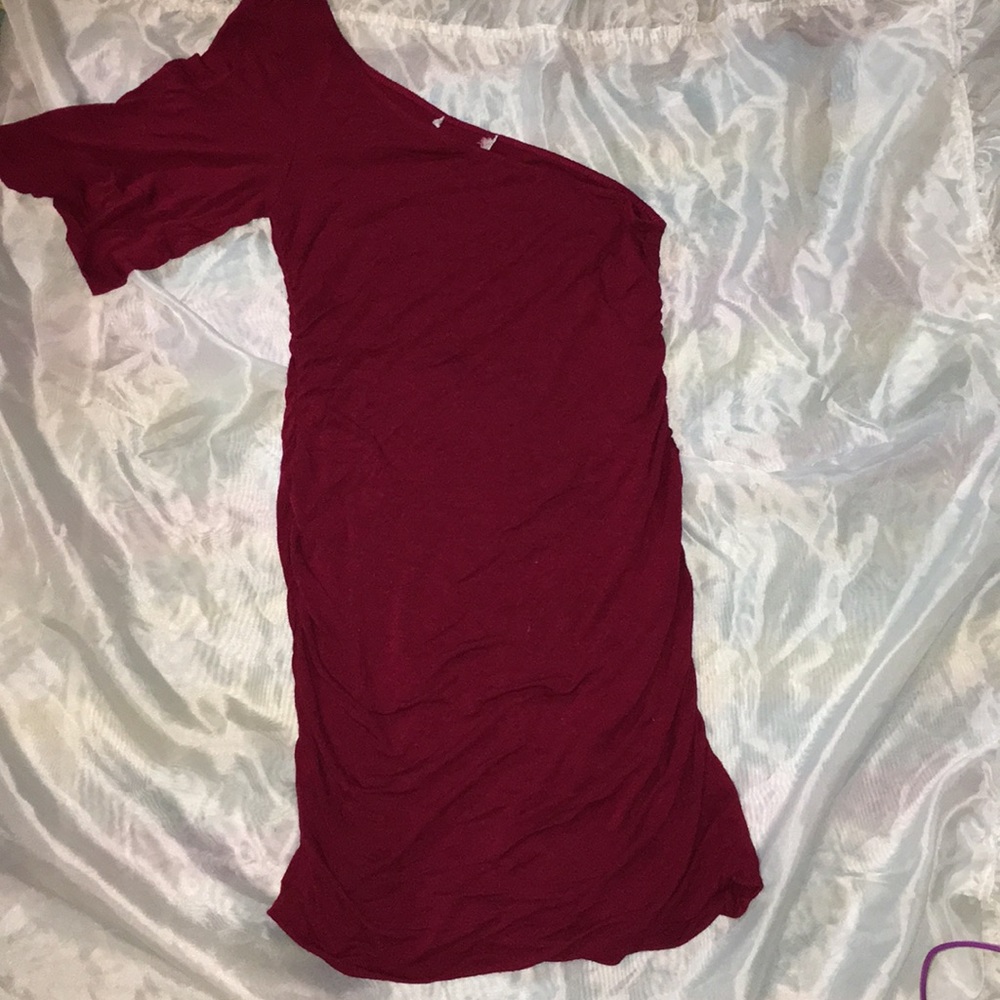 One sleeved dress
